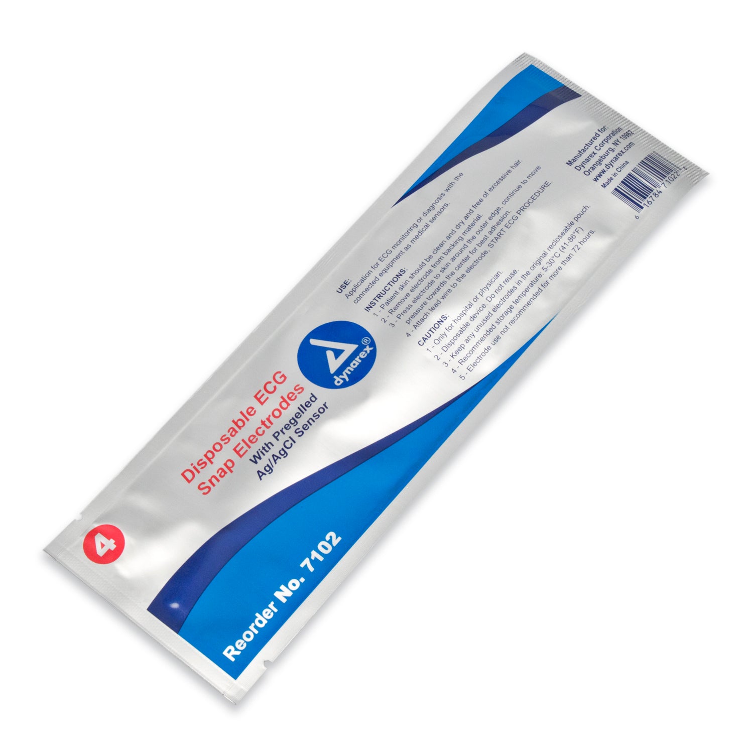 ECG Snap Electrode - 50mm x 55mm - Adult - 150/4/cs