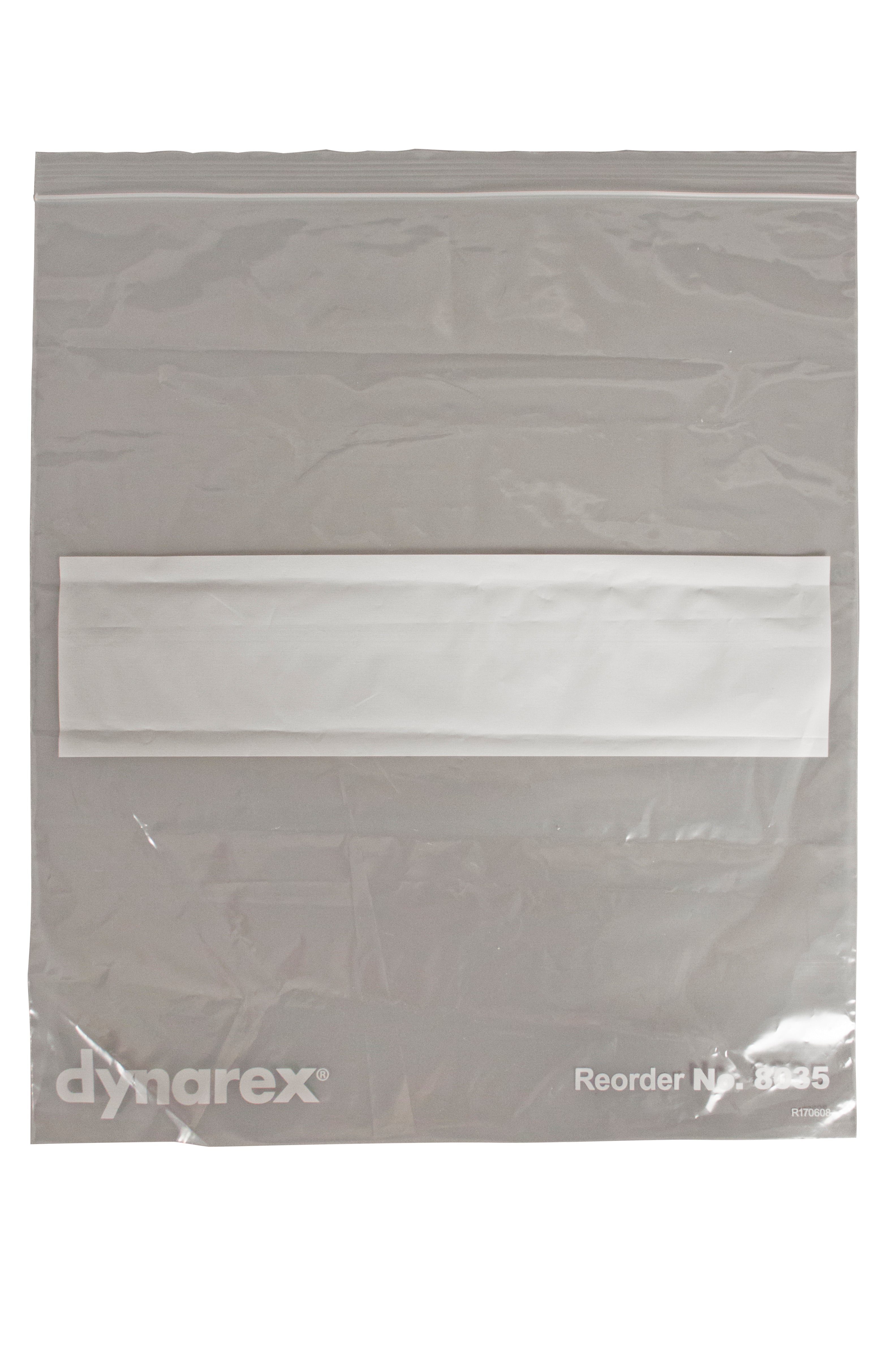 Zip Bags-Clear with White Write-On Block - 13"x15" - 2mil - 10/100/cs