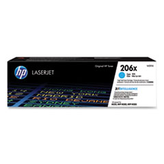 HP 206X, (W2111X) High-Yield Cyan Original LaserJet Toner Cartridge