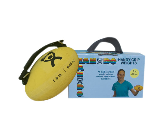 CanDo® Handy Grip™ weight ball - 1 lb - Tan