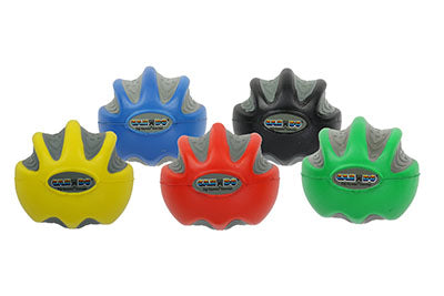 CanDo® Digi-Squeeze® Hand Exercisers - Large - set of 5 pieces (yellow - red - green - blue - black) - no rack