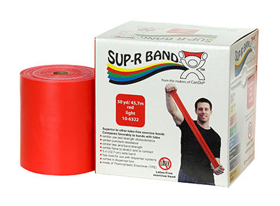 Sup-R Band® Latex Free Exercise Band - 5-foot Singles® - Red - light