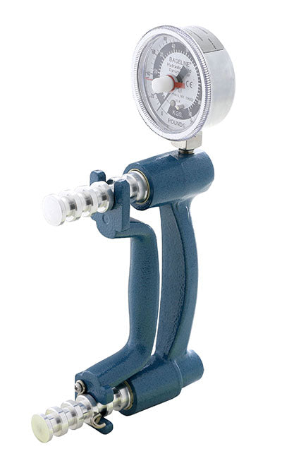 Baseline® Hydraulic Hand Dynamometers - 300 lb. Dial Gauge and Analog Output Signal - blue - 2 year warranty