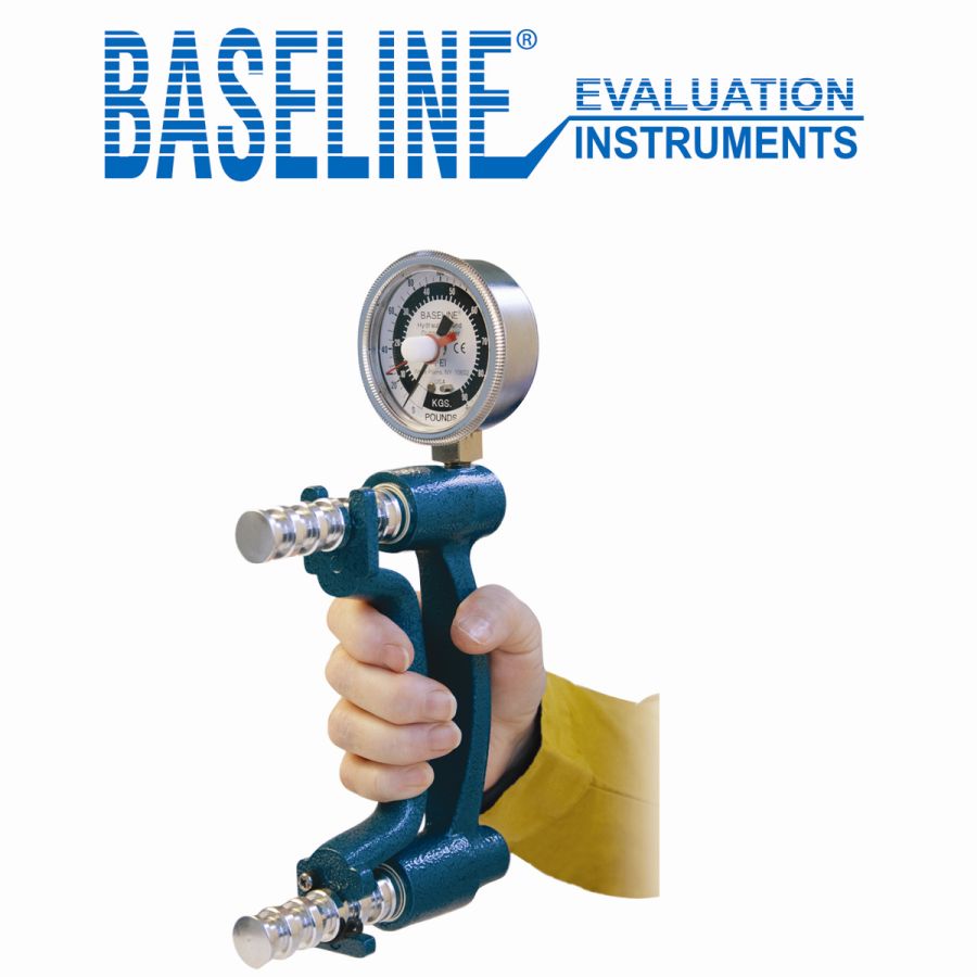 Baseline STD hydraulic hand dynamometer - 200 lb - blue