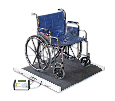 Detecto portable bariatric wheelchair scale. 1000lb/500kg49 x 45 x 8" footprint