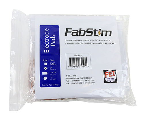 FabStim® self-adhesive TENS Electrodes - 2 x 3.5" Rectangle - pack of 4