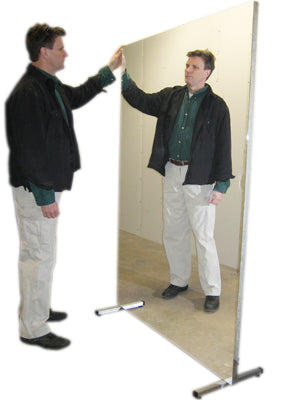 Glassless Stationary Mirrors - stationary with stand - vertical - 60" W x 72" H