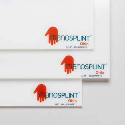 Manosplint Ohio 1/16" x 18" x 24" Solid White - 1 sheet