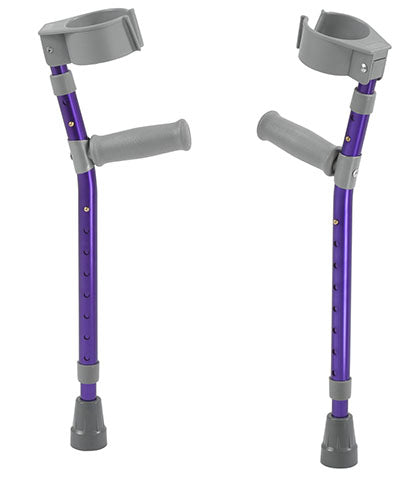 Pediatric forearm crutches - pair - small - blue