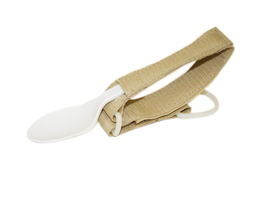 Utensil holder - adjustable closure - pediatric - beige