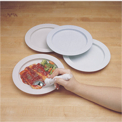 Inner-Lip Plates - plate - plastic - blue - 9"