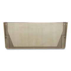 Plastic Wall-File Pocket, One Pocket, Legal/Letter Size, 16.19" x 4.13" x 7", Smoke