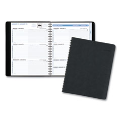 The Action Planner Weekly Appointment Book, 11 x 8, Black Cover, 12-Month (Jan to Dec): 2024