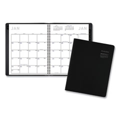 Contemporary Monthly Planner, 8.75 x 7, Black Cover, 12-Month (Jan to Dec): 2023