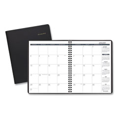 Monthly Planner, 8.75 x 7, Black Cover, 12-Month (Jan to Dec): 2024