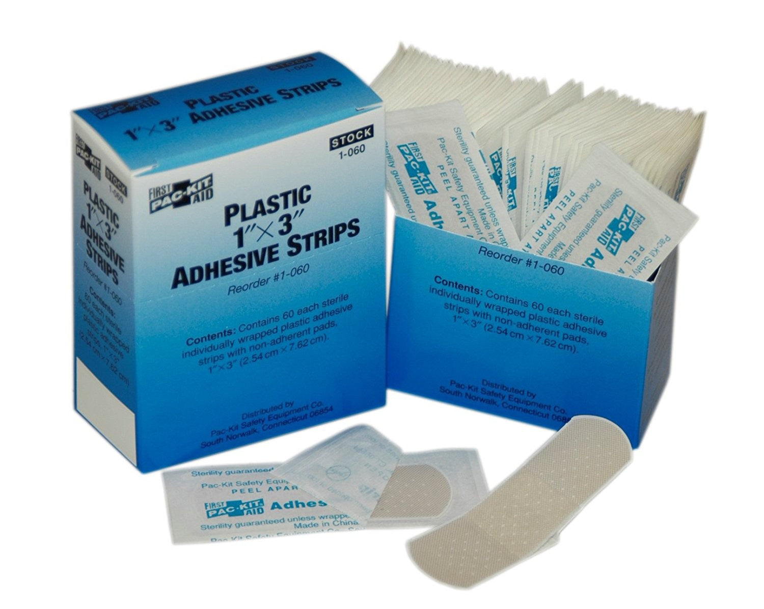 1"x3" Plastic Bandages, 60/box