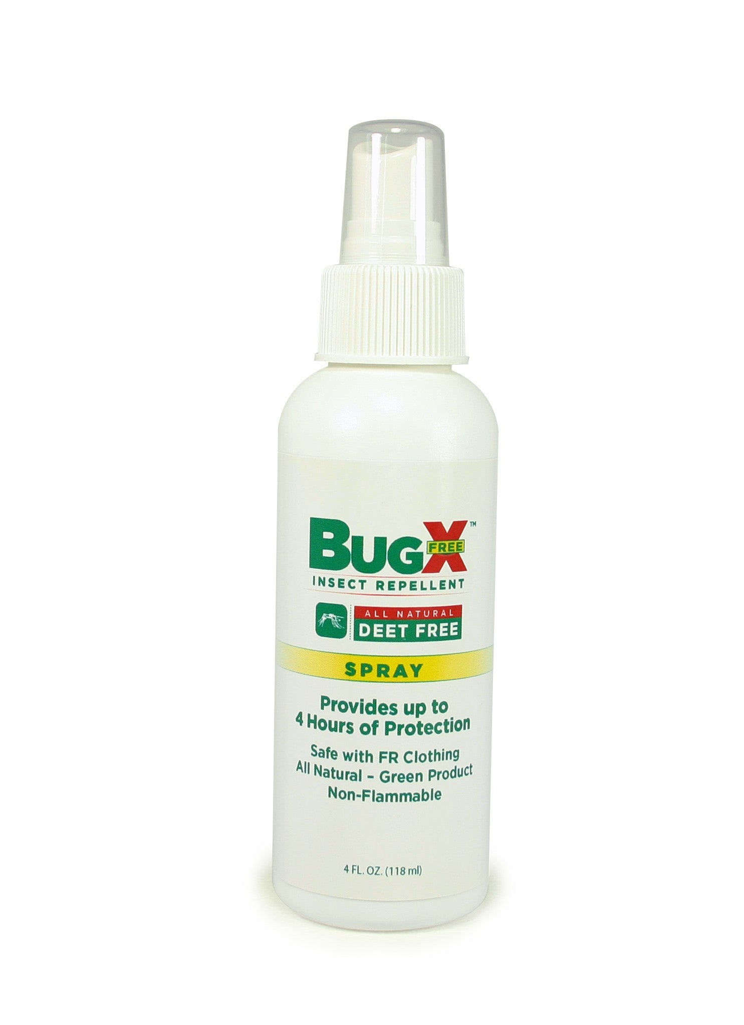 BugX DEET FREE Insect Repellent Spray, 4 oz. Bottle