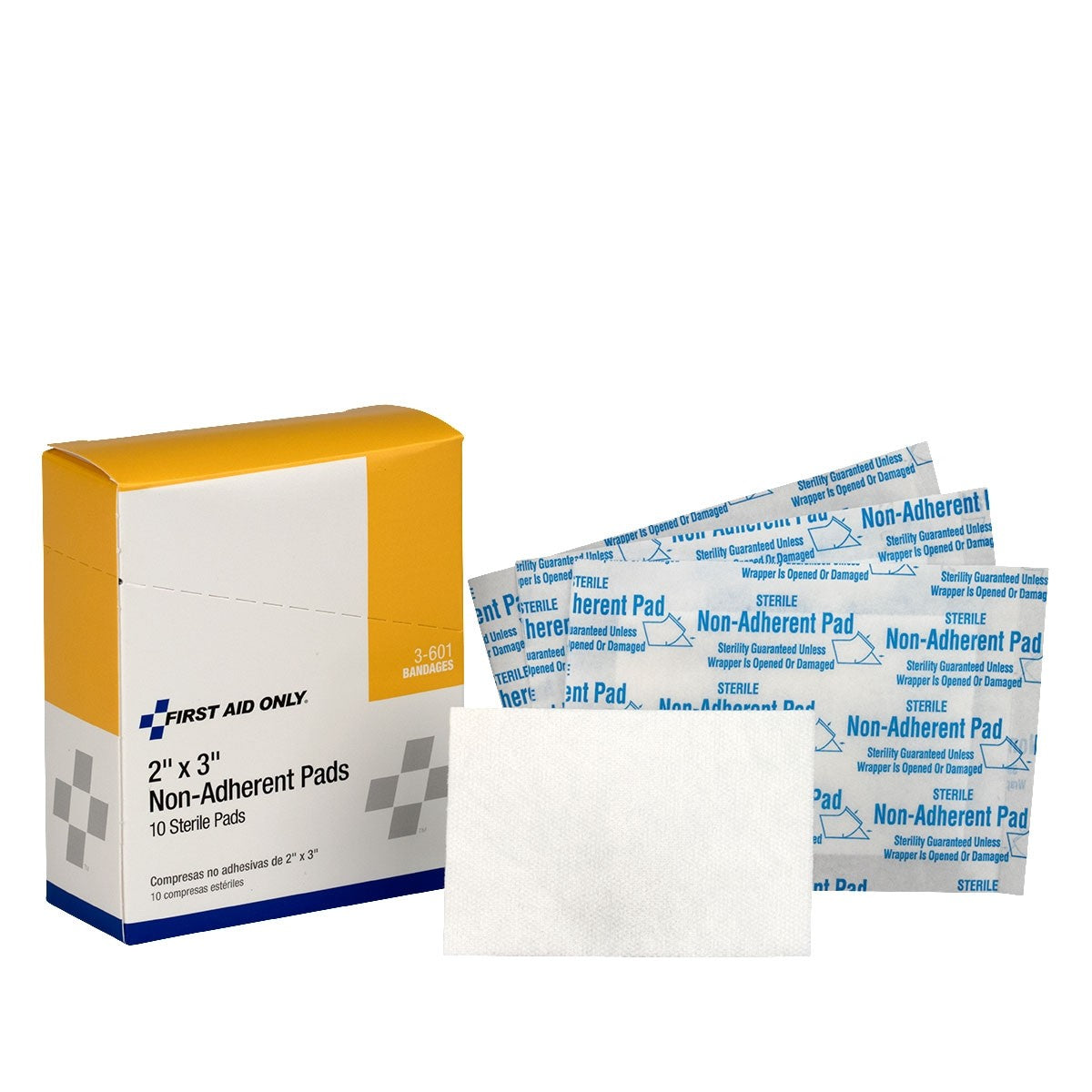 2"x3" Non-Adherent Pads, 10/box