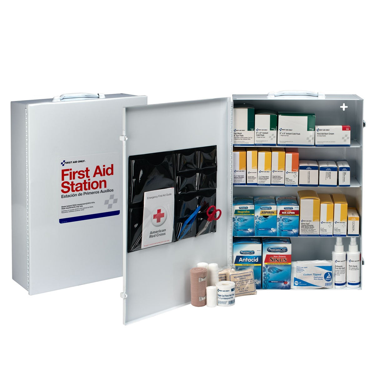 4 Shelf First Aid Metal Cabinet