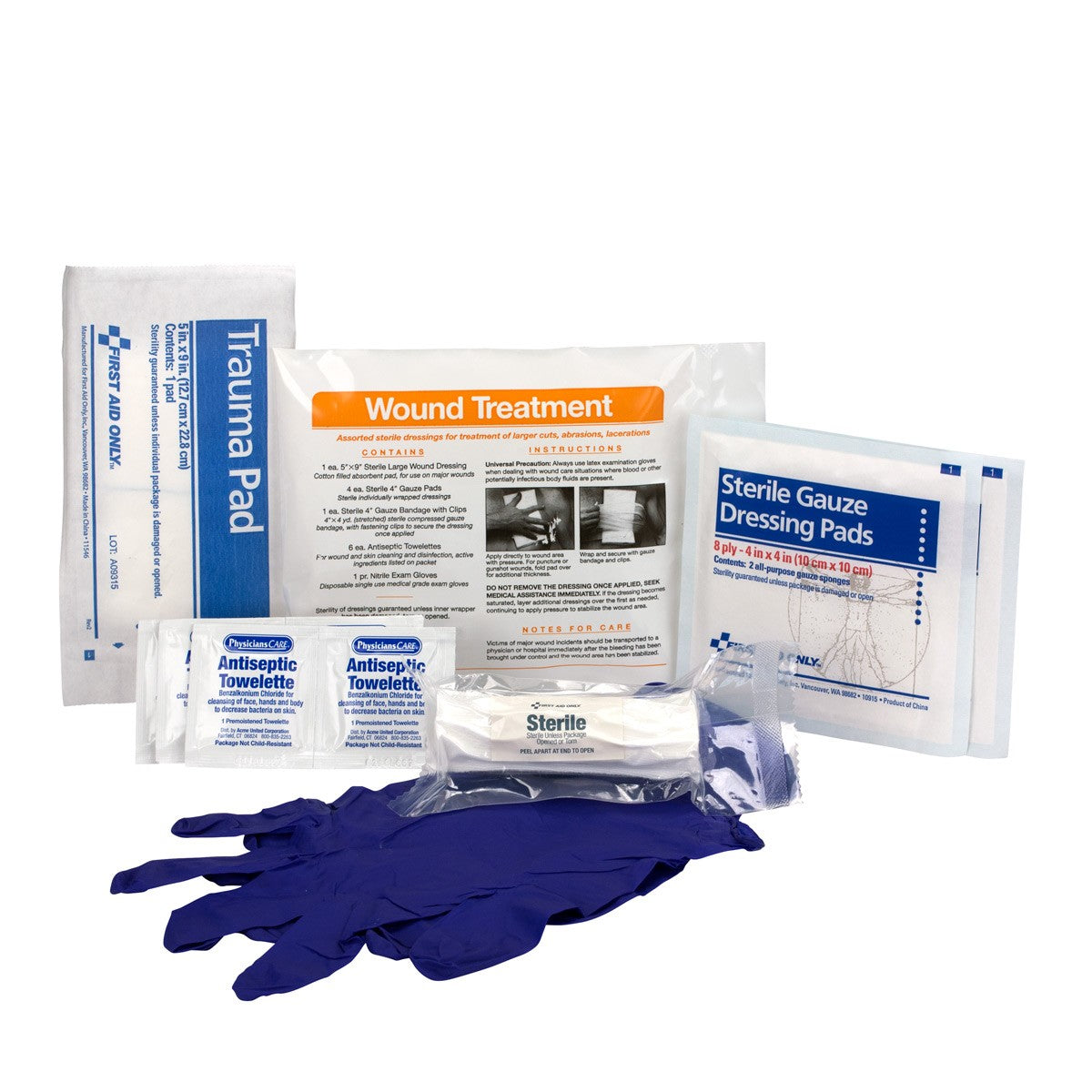 First Aid Triage Pack - Minor Wound Treatment