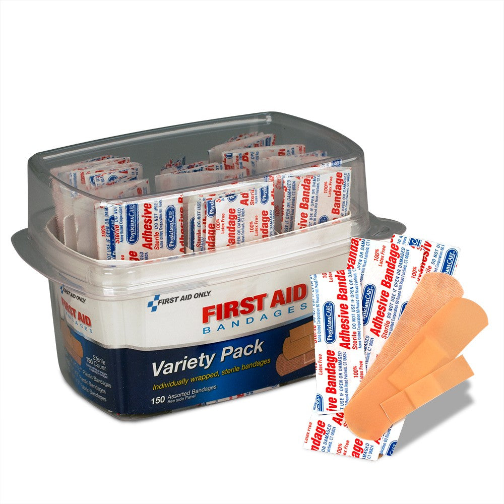 Assorted Bandage Box Kit: 150 Piece