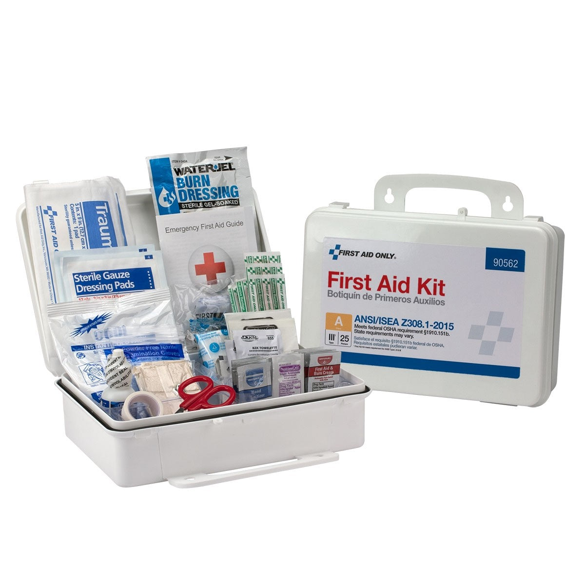 25 Person First Aid Kit, ANSI A, Plastic Case, Custom Logo