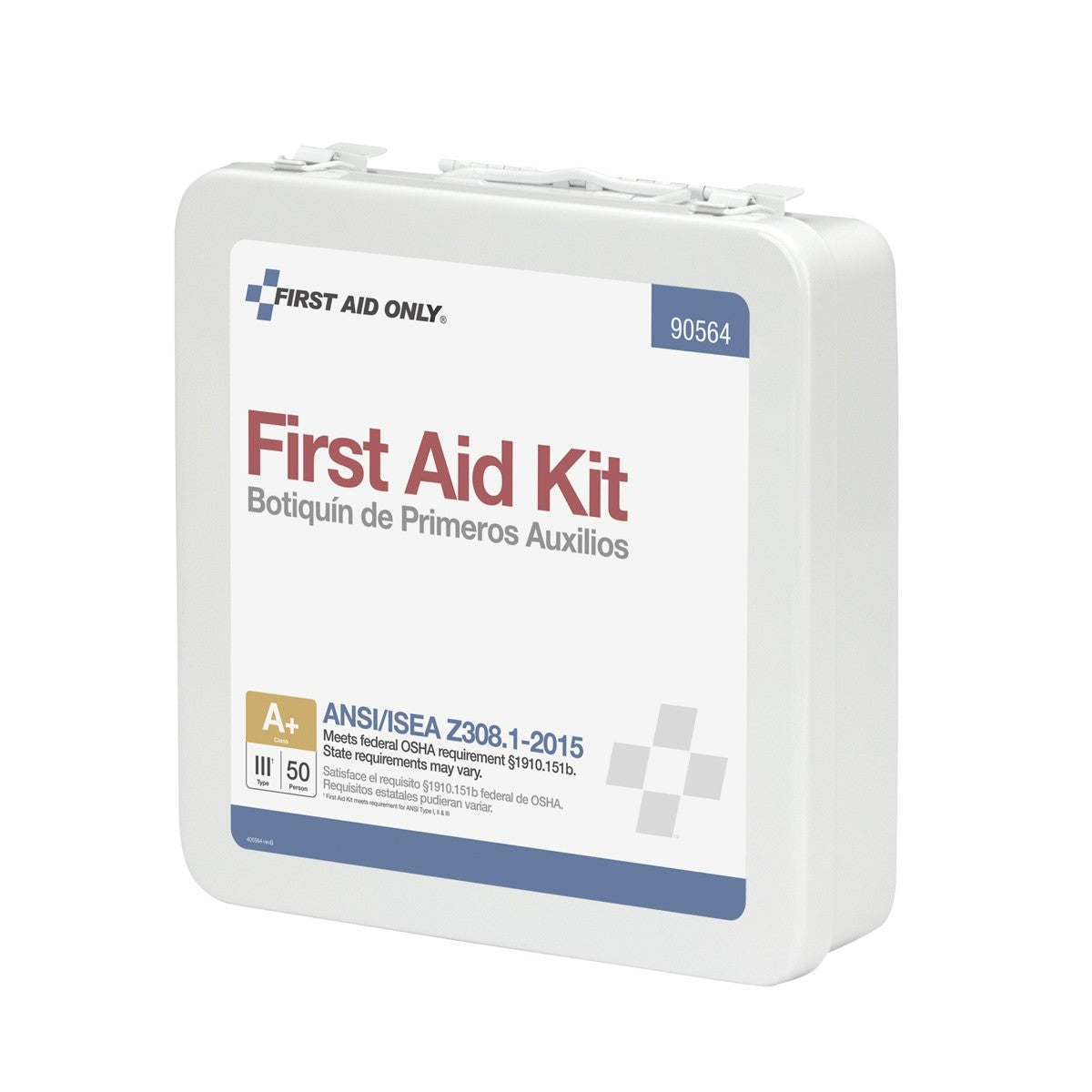 50 Person First Aid Kit, ANSI A+, Metal Case