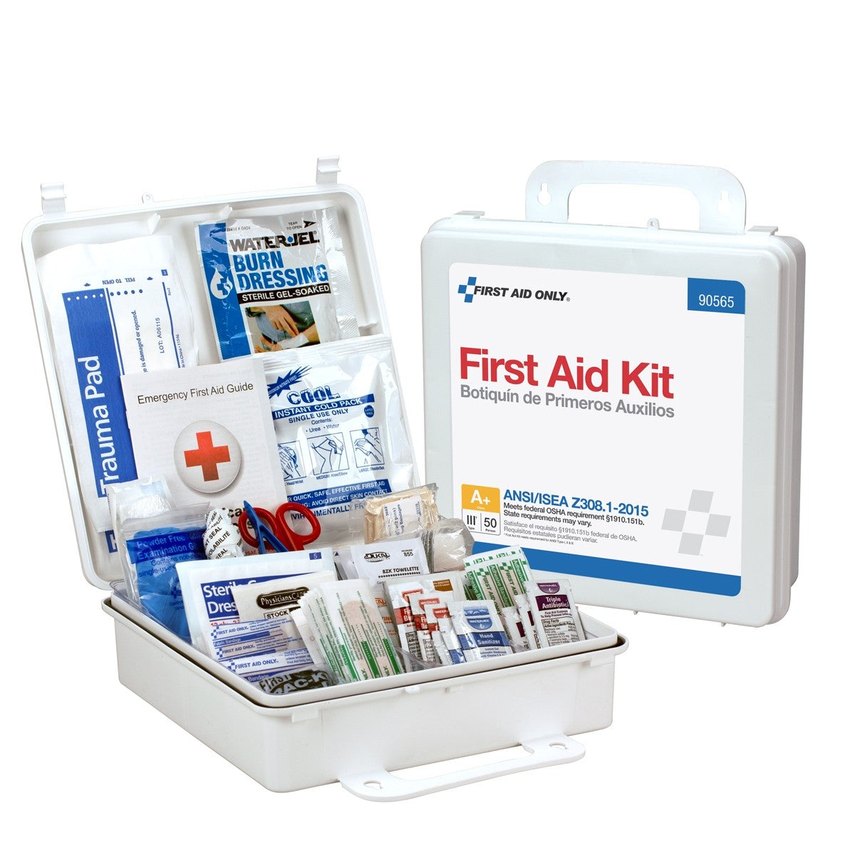 50 Person First Aid Kit, ANSI A+, Plastic Case , Custom Logo