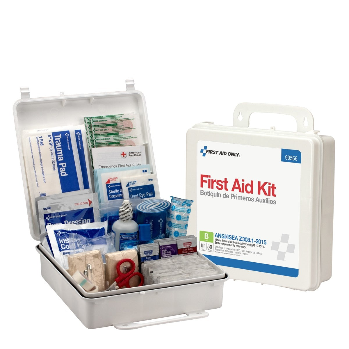 50 Person First Aid Kit, ANSI B, Plastic Case , Custom Logo
