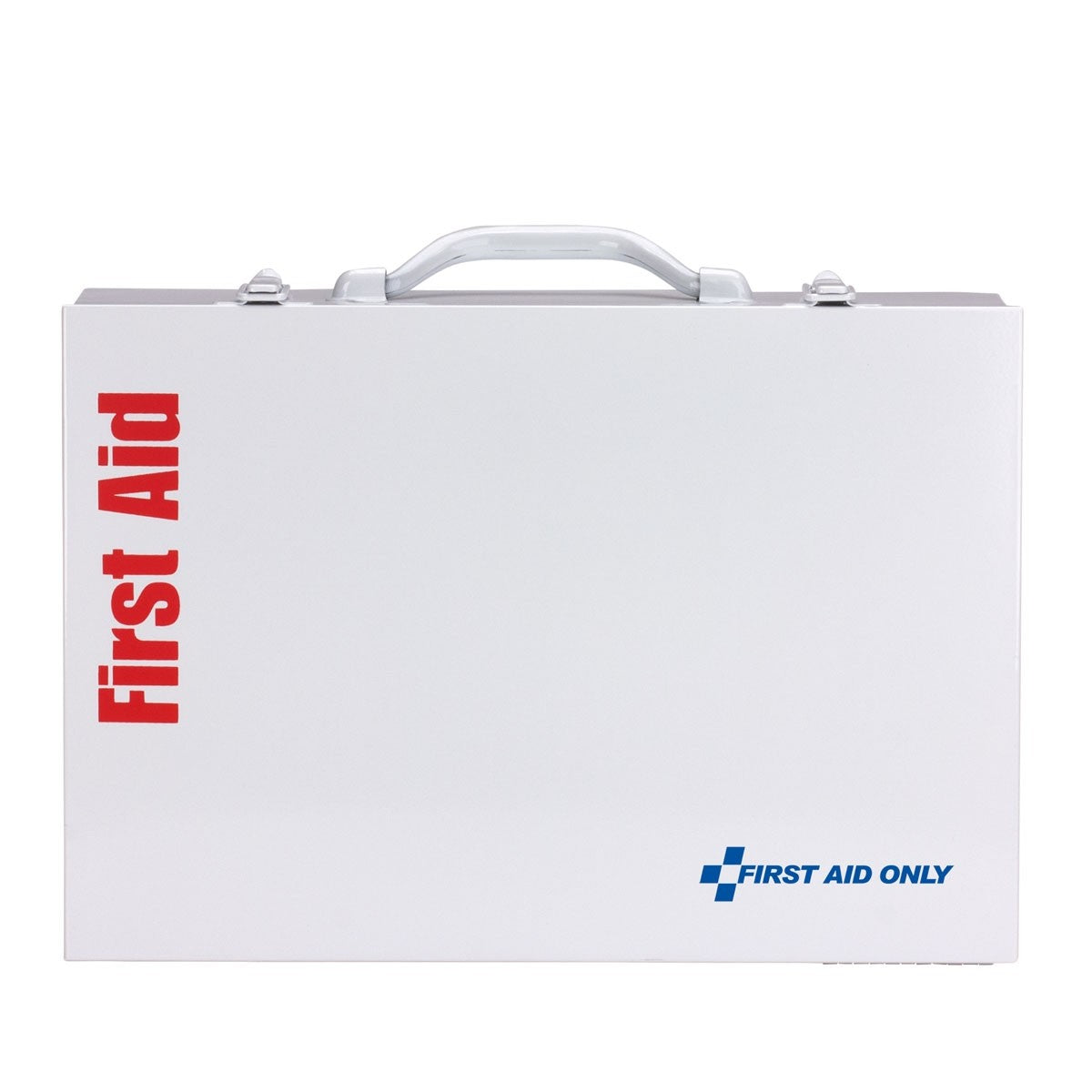 2 Shelf First Aid ANSI A+ Metal Cabinet, with Meds, Custom Logo