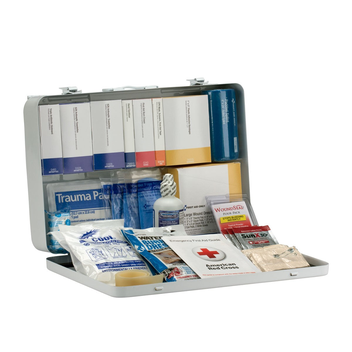 50 Person Contractor ANSI B+ First Aid Kit, Metal Case