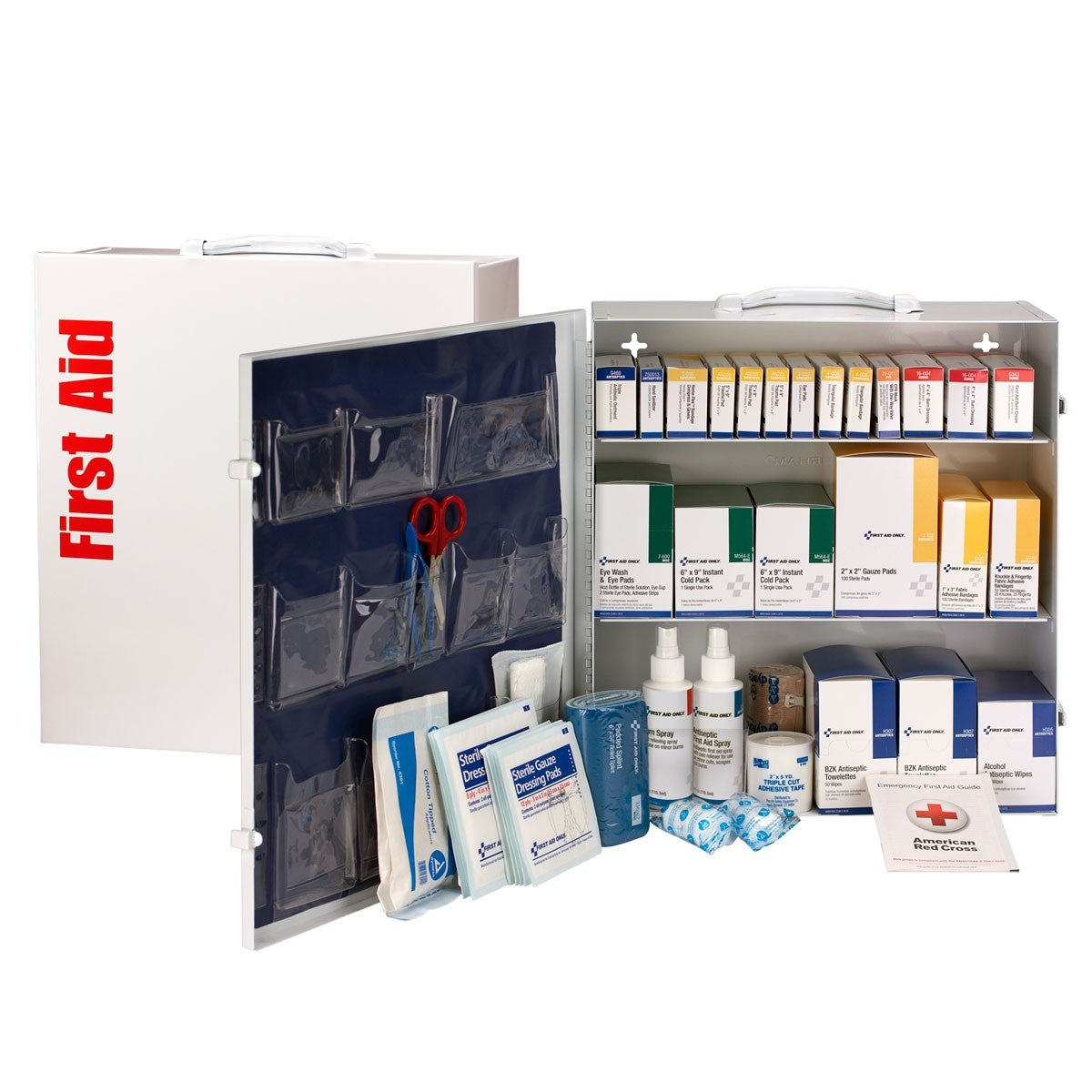 3 Shelf First Aid ANSI B+ Metal Cabinet, without Meds