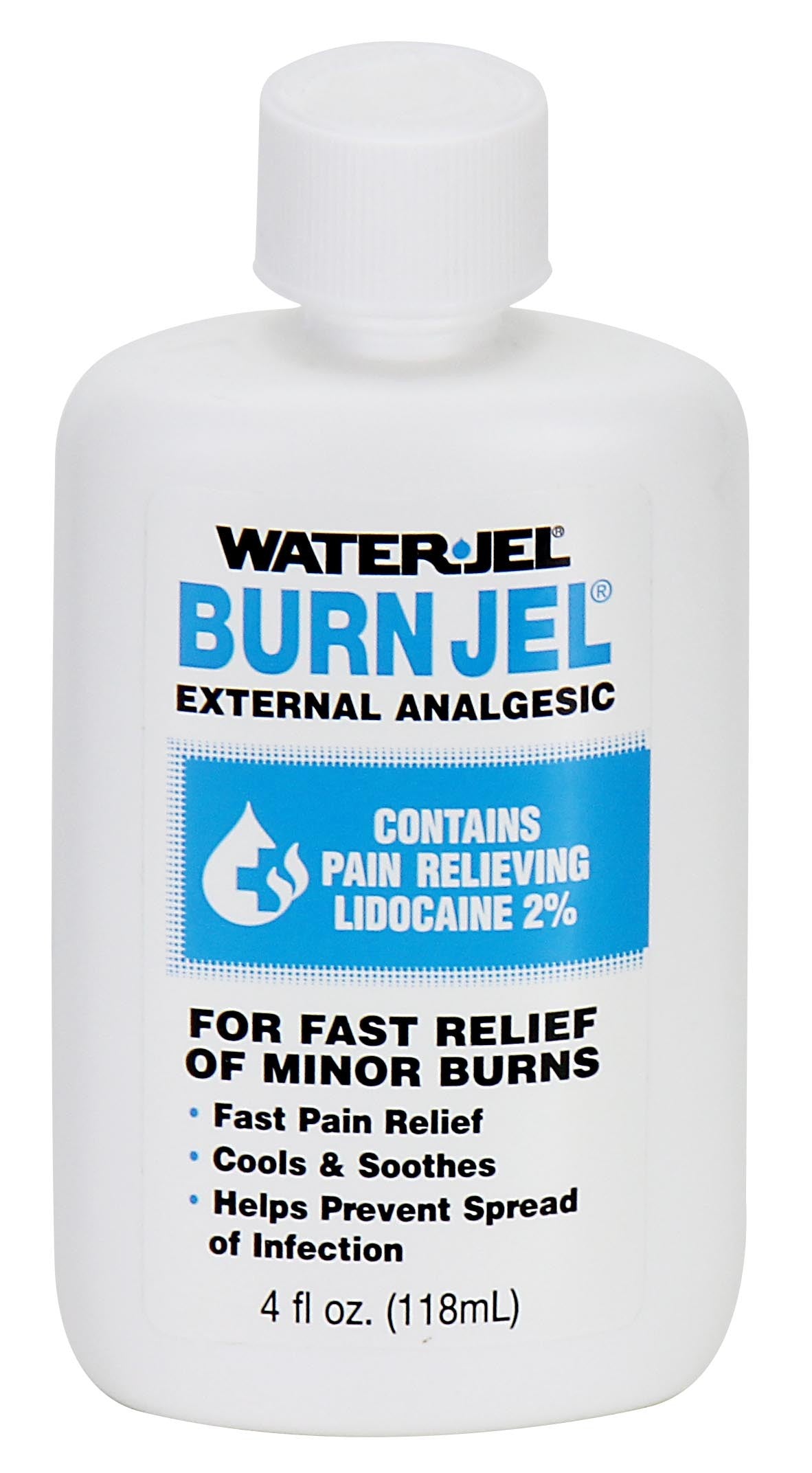 WaterJel Burn Jel Squeeze Bottle, 4 oz.