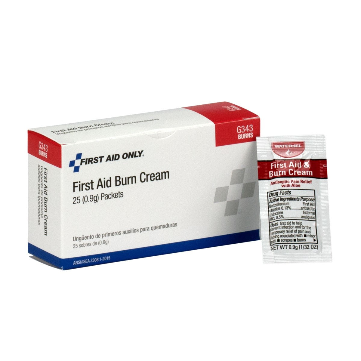 First Aid Burn Cream, 25/box