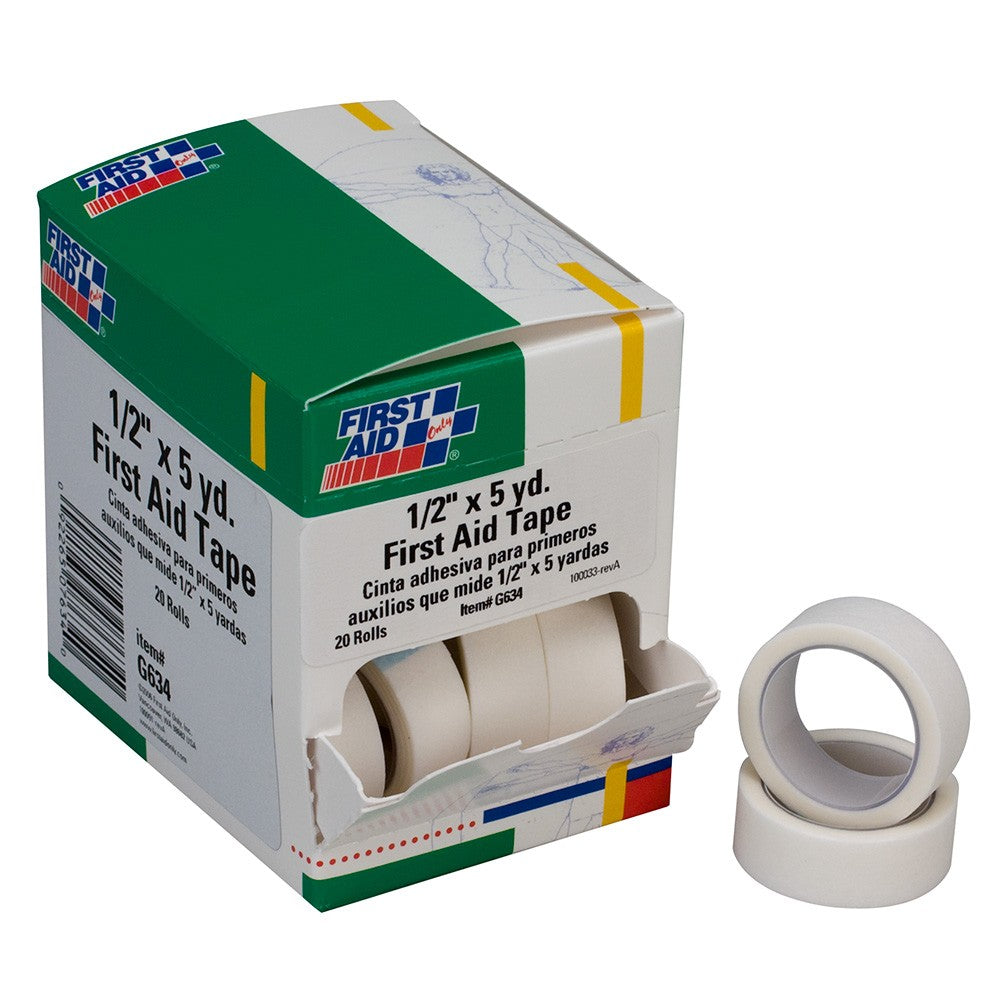 1/2"x5 yd. First Aid Tape, 20/box