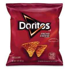 Nacho Cheese Tortilla Chips, 1 oz Snack Bag, 50/Carton, Ships in 1-3 Business Days