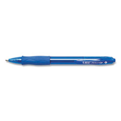 GLIDE Bold Ballpoint Pen, Retractable, Bold 1.6 mm, Blue Ink, Translucent Blue Barrel, 4/Pack