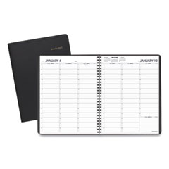 Weekly Appointment Book, 11 x 8.25, Black Cover, 13-Month (Jan to Jan): 2024 to 2025