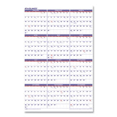 Yearly Wall Calendar, 24 x 36, White Sheets, 12-Month (Jan to Dec): 2024