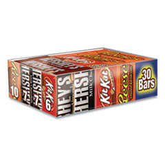 Full Size Chocolate Candy Bar Variety Pack, Assorted 1.5 oz Bar, 30 Bars/Box, Ships in 1-3 Business Days