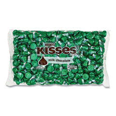 KISSES, Milk Chocolate, Green Wrappers, 66.7 oz Bag, Ships in 1-3 Business Days