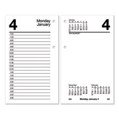 Desk Calendar Refill with Tabs, 3.5 x 6, White Sheets, 12-Month (Jan to Dec): 2024