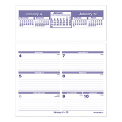 Flip-A-Week Desk Calendar Refill, 7 x 6, White Sheets, 12-Month (Jan to Dec): 2024