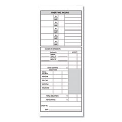 Time Clock Cards for Pyramid Technologies 1000/2000, Two Sides, 3.5 x 9, 100/Pack