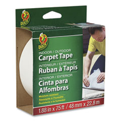 Carpet Tape, 3" Core, 1.88" x 75 ft, White