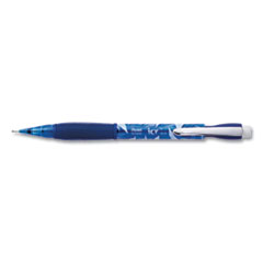 Icy Mechanical Pencil, 0.5 mm, HB (#2), Black Lead, Transparent Blue Barrel, Dozen