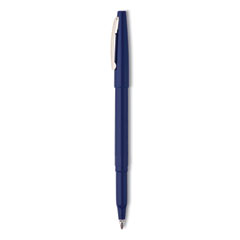 Rolling Writer Roller Ball Pen, Stick, Medium 0.8 mm, Blue Ink, Blue Barrel, Dozen