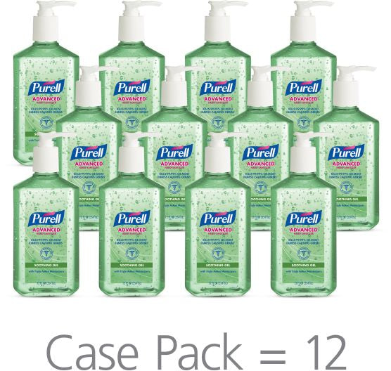 PURELL® Advanced Instant Hand Sanitizer Soothing Gel - 12 fl oz Pump Bottle
