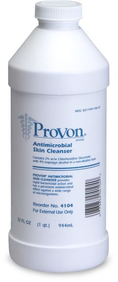 PROVON® Liquid Antimicrobial Skin Cleanser with 2% CHG 32 fl oz Bottle (use with 4298)