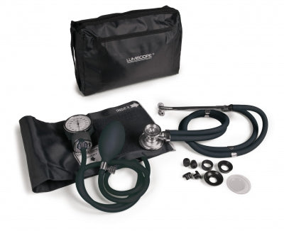 Blood Pressure Cuff & Sprague, ProfessionalCombo Kit, Lumiscope, Black